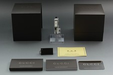 [MINT w/box,paper] GUCCI 1500L 12mm White Dial silver Quartz Ladies Watch JAPAN