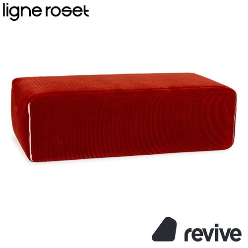 Ligne roset plumy tissu pouf - plumy,