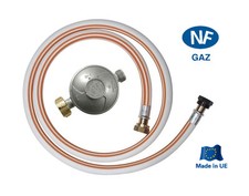 KIT Raccordement GAZ Butane - Tuyau Fileté à visser 1m50 + Detendeur - 2033
