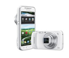 Galaxy S4 zoom White 16GB (AT&T) Pre Owned w/black case In Excellent Condition