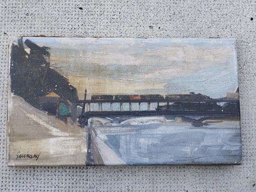 Tableau peinture rene - rene, guinand