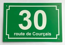 plaque pvc numero de rue ou de