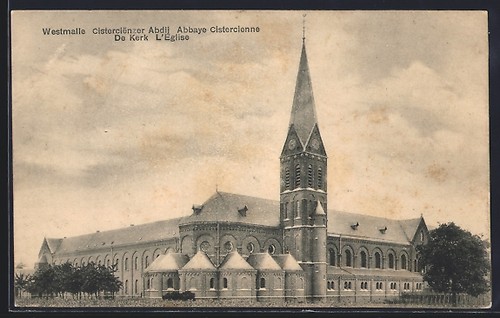 Cpa westmalle abbaye - cpa, westmalle,