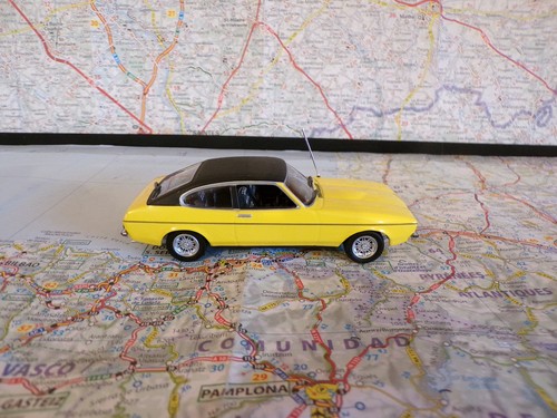 Ford capri 1974 jaune - ford, toit