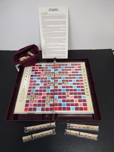Vintage 1990 scrabble deluxe - scrabble,