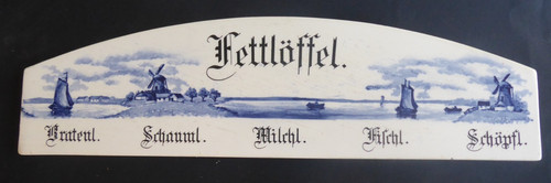 Plaque faïence delft - plaque, en
