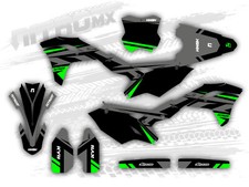 Graphics Kit fits Kawasaki KX 250F KXF 250 KX250F 2017 2018 2019 2020 FLUO/NEON