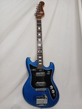 Vintage 1960s Teisco ET-220 Spectrum Blue Electric Guitar Japan Orignal RARE 