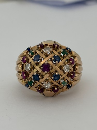 7906 bague dôme - 7906-,
