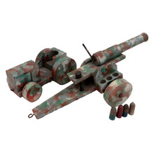 Tres Beau Jouet Bois Tracteur