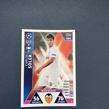 TOPPS Match Attax 2018/19 UEFA Champions League #67 Carlos SOLER Valencia NM