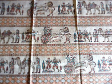 1  PIECE DE TISSU ORIENT POCHOIR ( ref 4 )