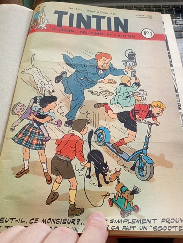 Reliure amateur journal tintin - reliure,