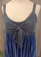 robe chic courte en voile bleu