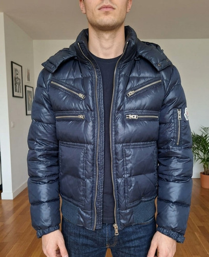 Doudoune moncler bleu - , t