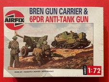 1/72 AIRFIX 01309 : CHENILLETTE BREN CARRIER CANON ANTICHARS 6 POUNDER FIGURINES