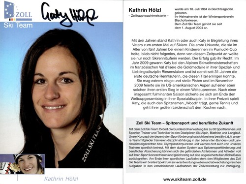 Kathrin hölzl autographes - kathrin, 6