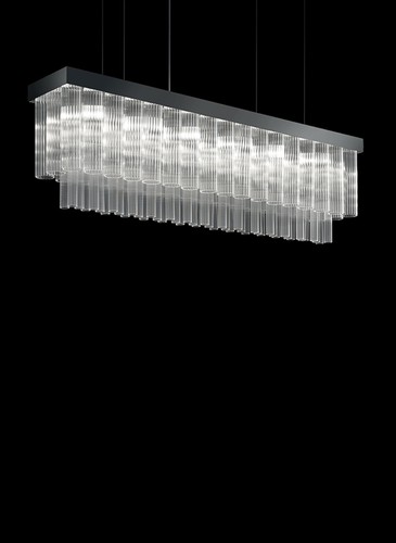 Lustre luxe rectangulaire - lustre,