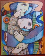 painting contemporary art alain Day ..que Nous!..