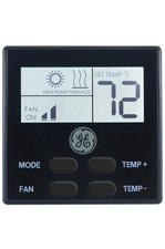 GE Appliances RARWT2B Single Zone RV Air Conditioner Wall Thermostat - Black