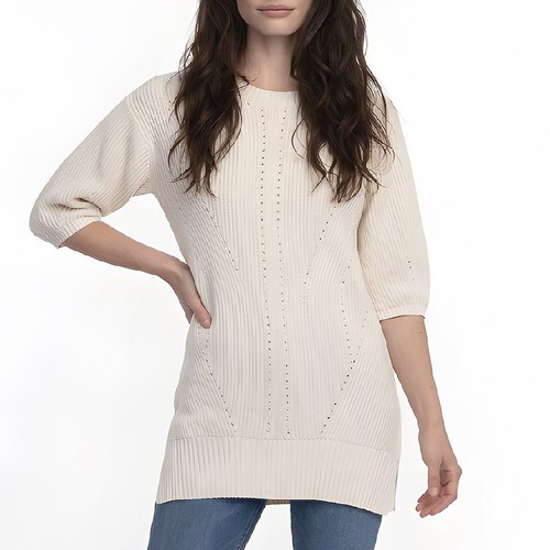 Robe blanche tricot massimo - tricot,