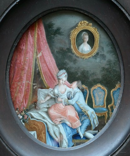 Tableau scène galante