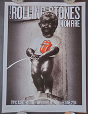 MINT Rolling Stones Original Numbered & Embossed Belgium Ltd Edition AOR Poster