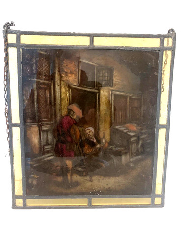 Panneau décoratif vitrail - panneau,