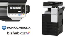 PHOTOCOPIEUR  KONICA MINOLTA BUSINESS HUB C227 COULEUR  A4/A3  22 PAGES/MINUTE
