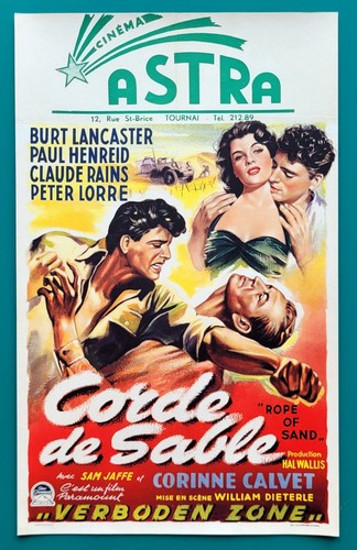 Affiche belge entoilée - belge, rope