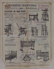 Ditta Enrico Martina Napoli Bois Tourné Carrousel Lits Enfants Plage