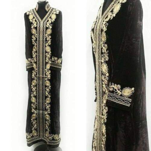 Robe longue marocaine noire