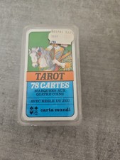 Jeu de Tarot 78 cartes Carta Mundi – neuf sous boîte plastique – marqué aux...