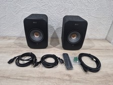 KEF LSX II Wireless HiFi Bookshelf Speaker System -Pair (Carbon Black)