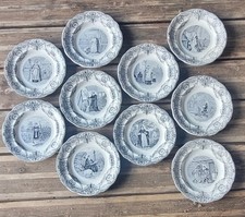 Série de 10 assiettes
