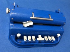 Perkins Light Touch Brailler APH Perkins Brailler, blue w-dust cover (pre-owned)