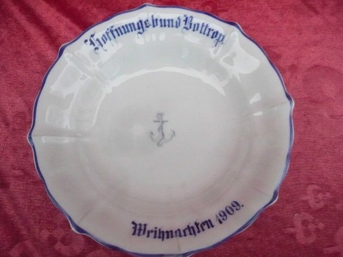 Assiette antique anker ligue - assiette,