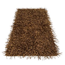 Tapis Shaggy Noisette Moderne