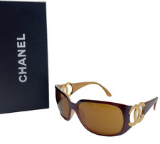 Auth Chanel Coco Mark Pattern  6014 Sunglasses W/Box i090521