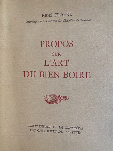Engel propos art bien boire - propos,