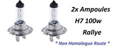 2 AMPOULES 100w H7 RALLYE NON HOMOLOGUE ROUTE