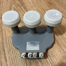 DIRECTV TRIPLE-FEED LNB FOR PHASE III 18" x 20" DISH ANTENNA MADE by SHARP