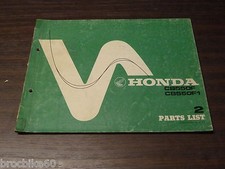 PARTS LIST HONDA CB 550 F1