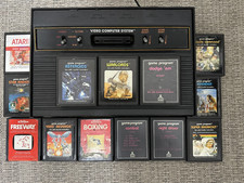 Atari 2600 Vader System Console Bundle 13 Games - Tested Read Below