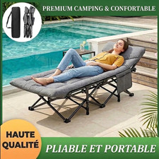 Lit de Camping Pliant Robuste