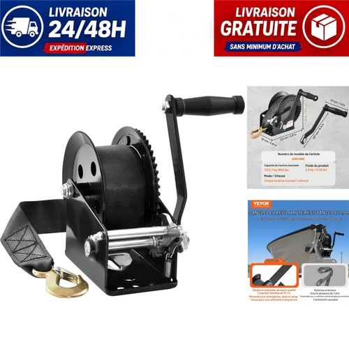 Treuil manuel vevor 725 kg - treuil,