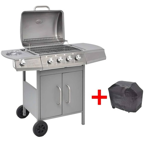 Barbecue gaz sur roulette - barbecue, à