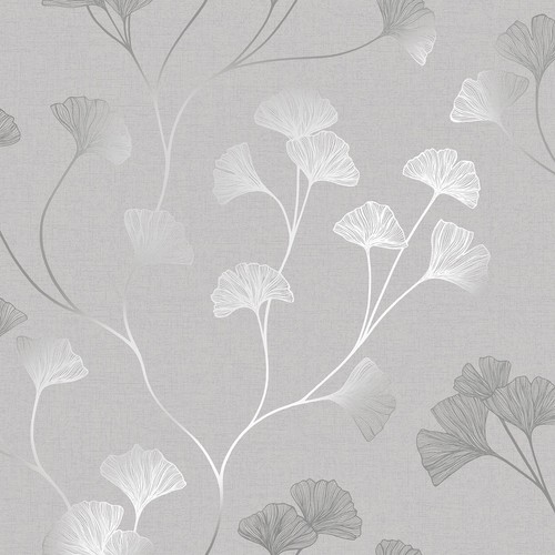 Papier peint ginkgo brillant - papier,