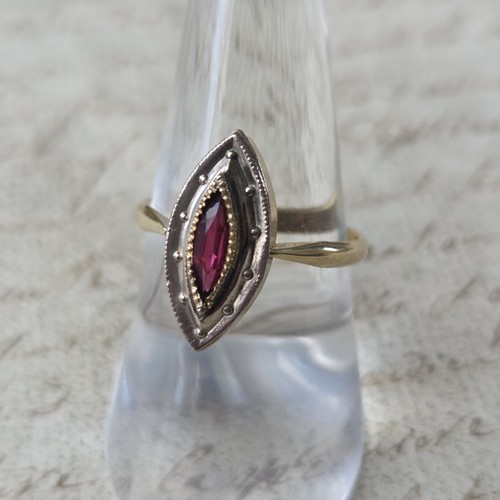 Bague ancienne plaqué et - bague,