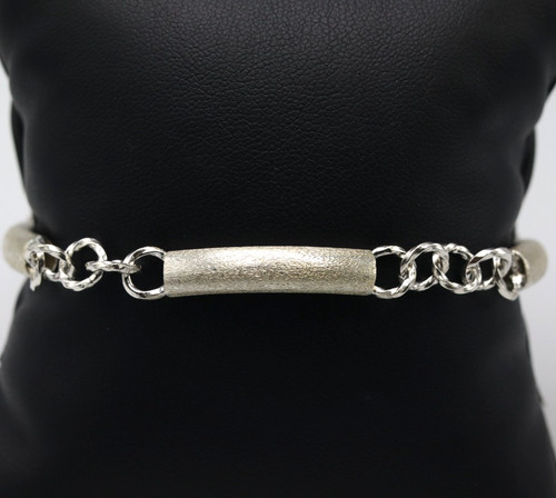 Bracelet semi rigide - en, argent